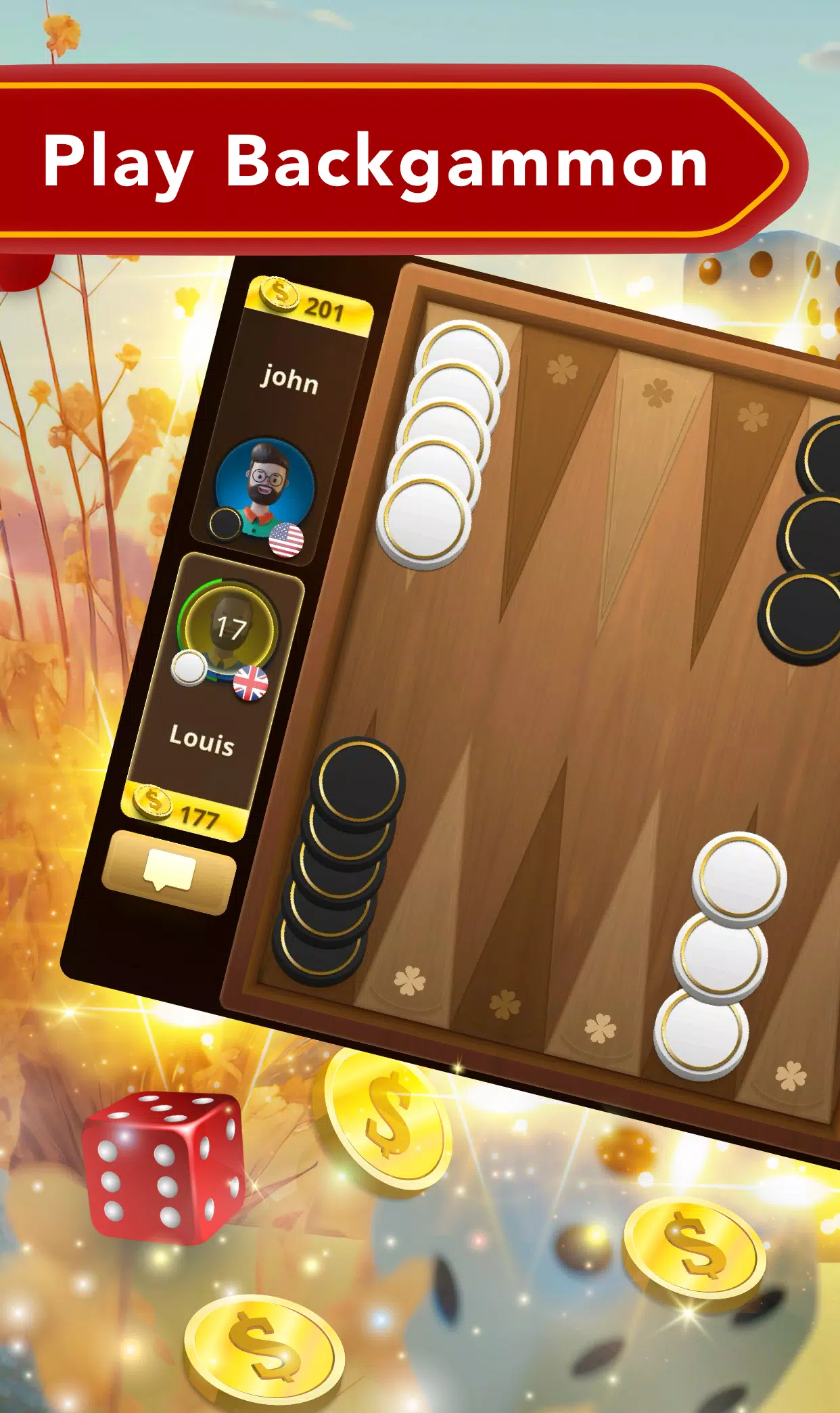 Backgammon for PC screenshot 1