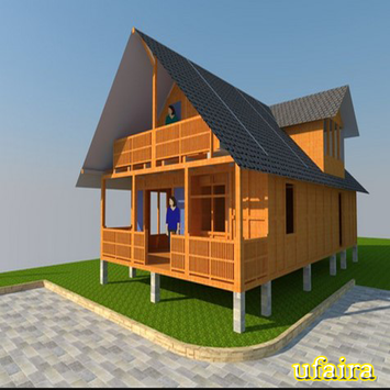 Wooden House Design for PC screenshot 1