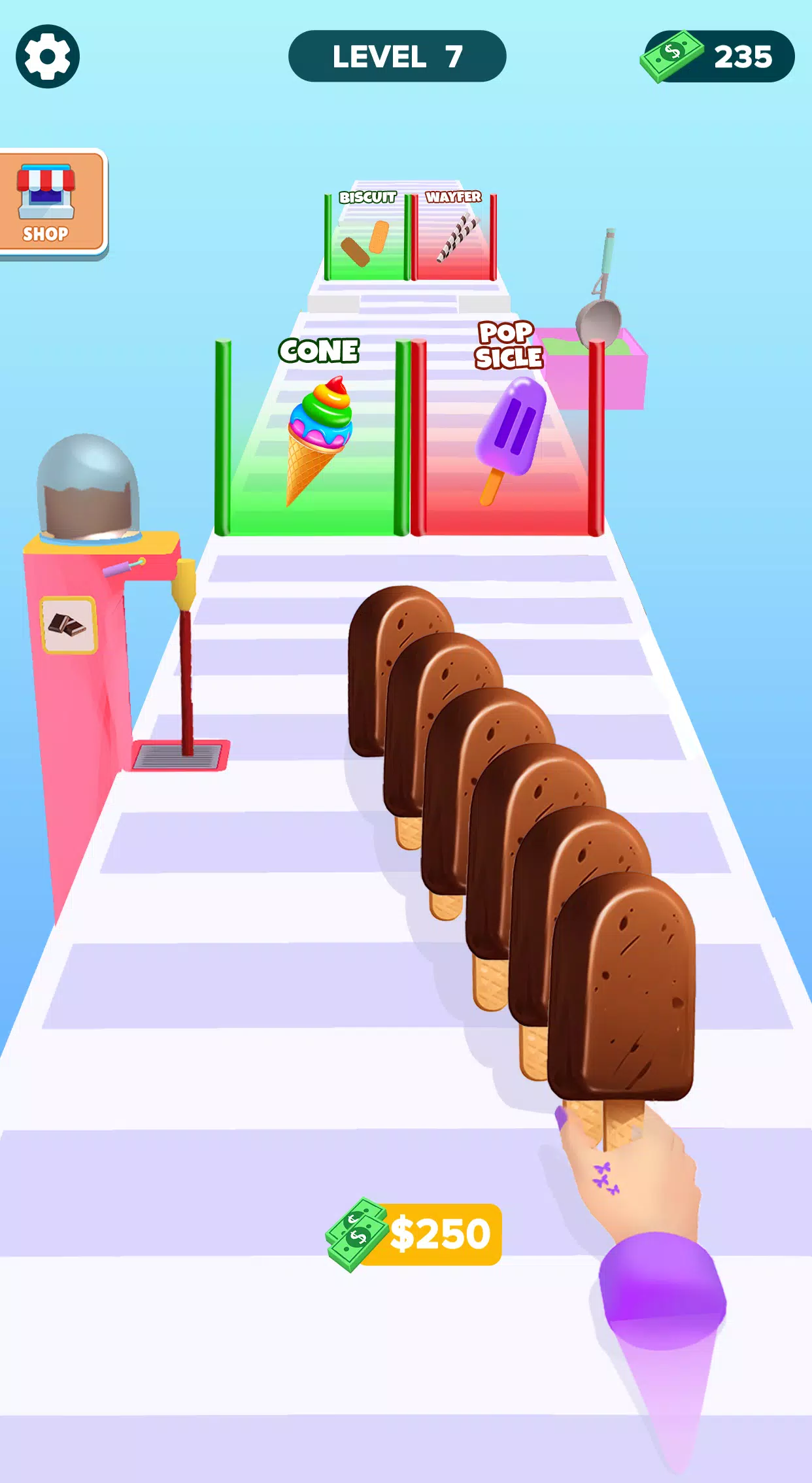 Ice Cream Stack Runner Games for PC screenshot 1