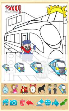 Download Train game: coloring book for kids for PC / MAC / Windows