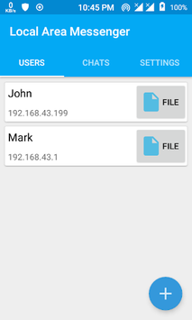 LAN Messenger - P2P Offline Chat and File Sharing for PC screenshot 1