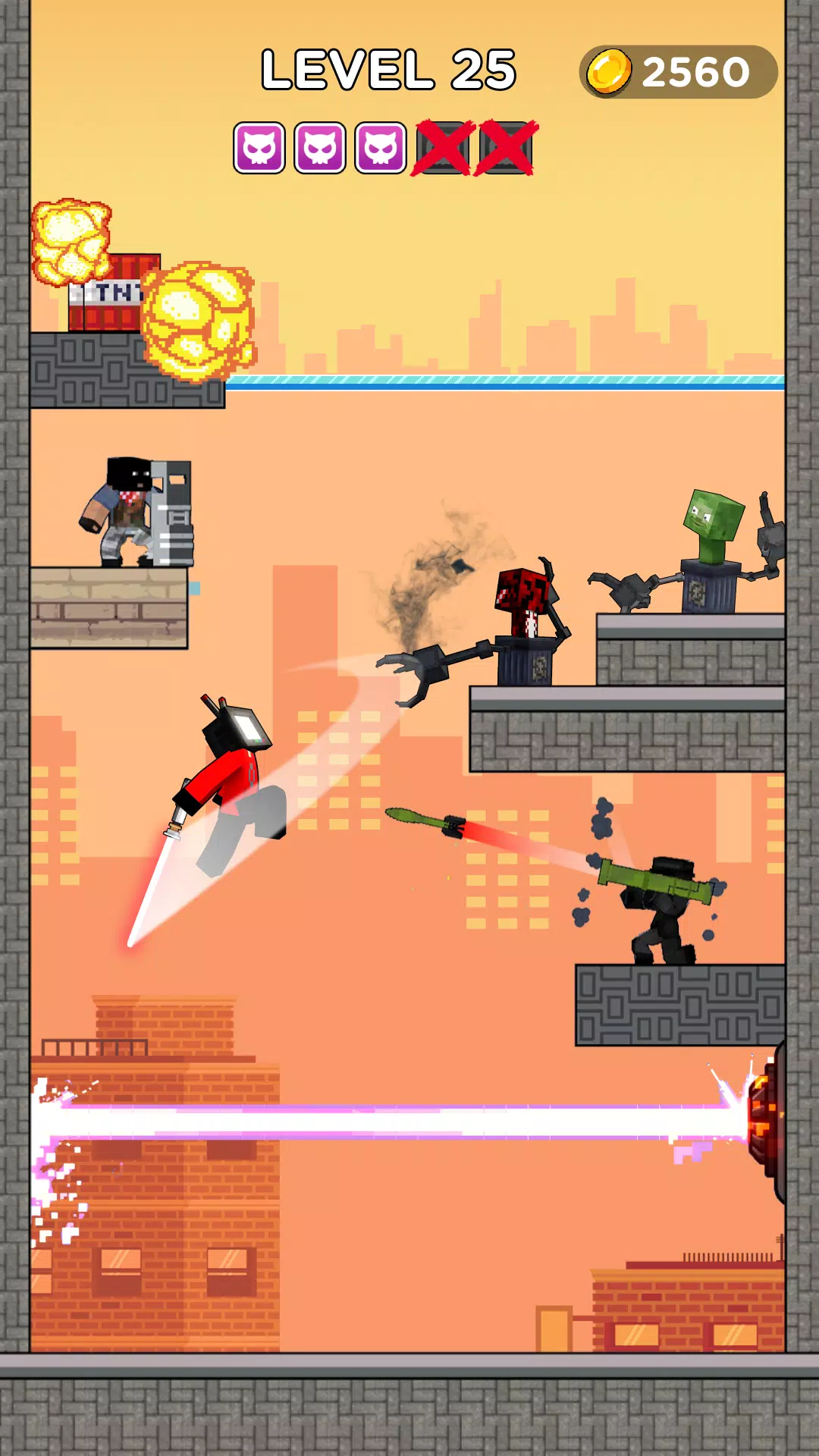 Mr Blade Hero: Teleport Master for PC screenshot 3