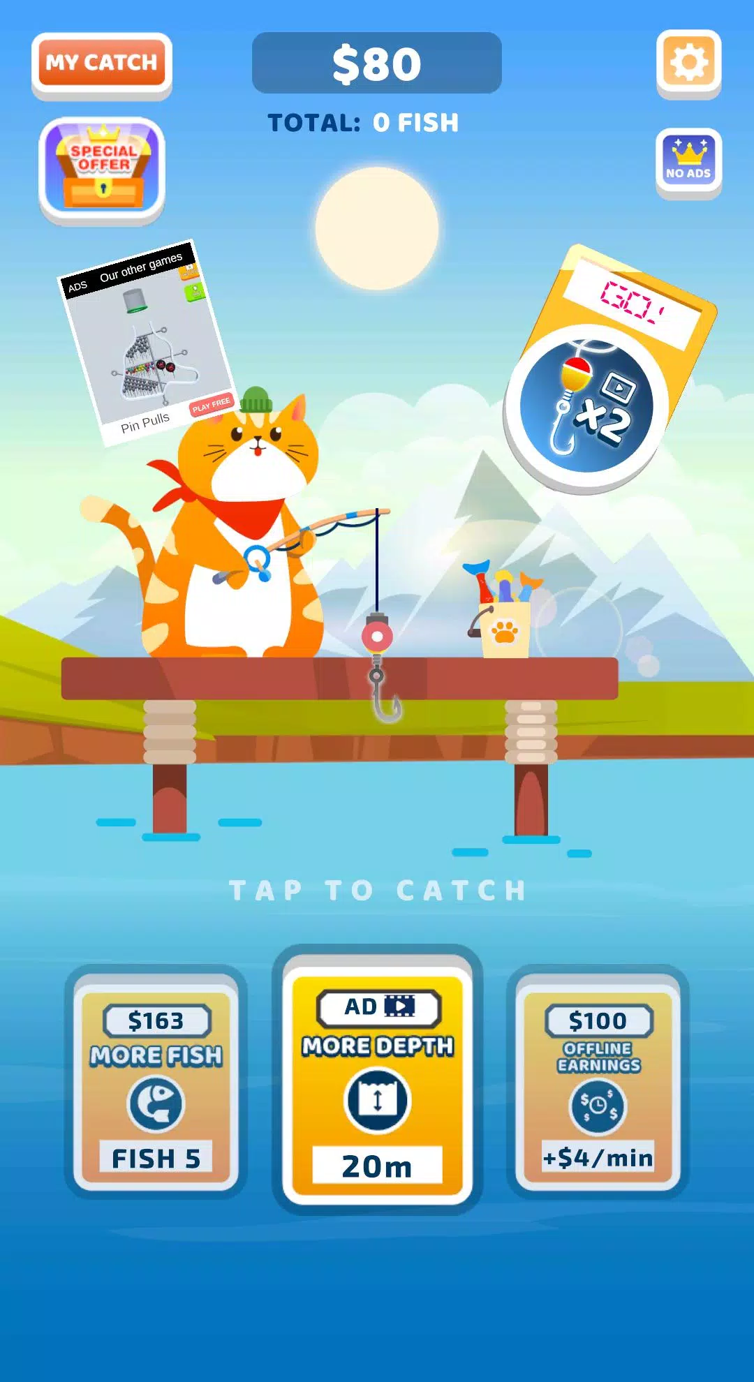 Idle Furry Fishing! for PC screenshot 1