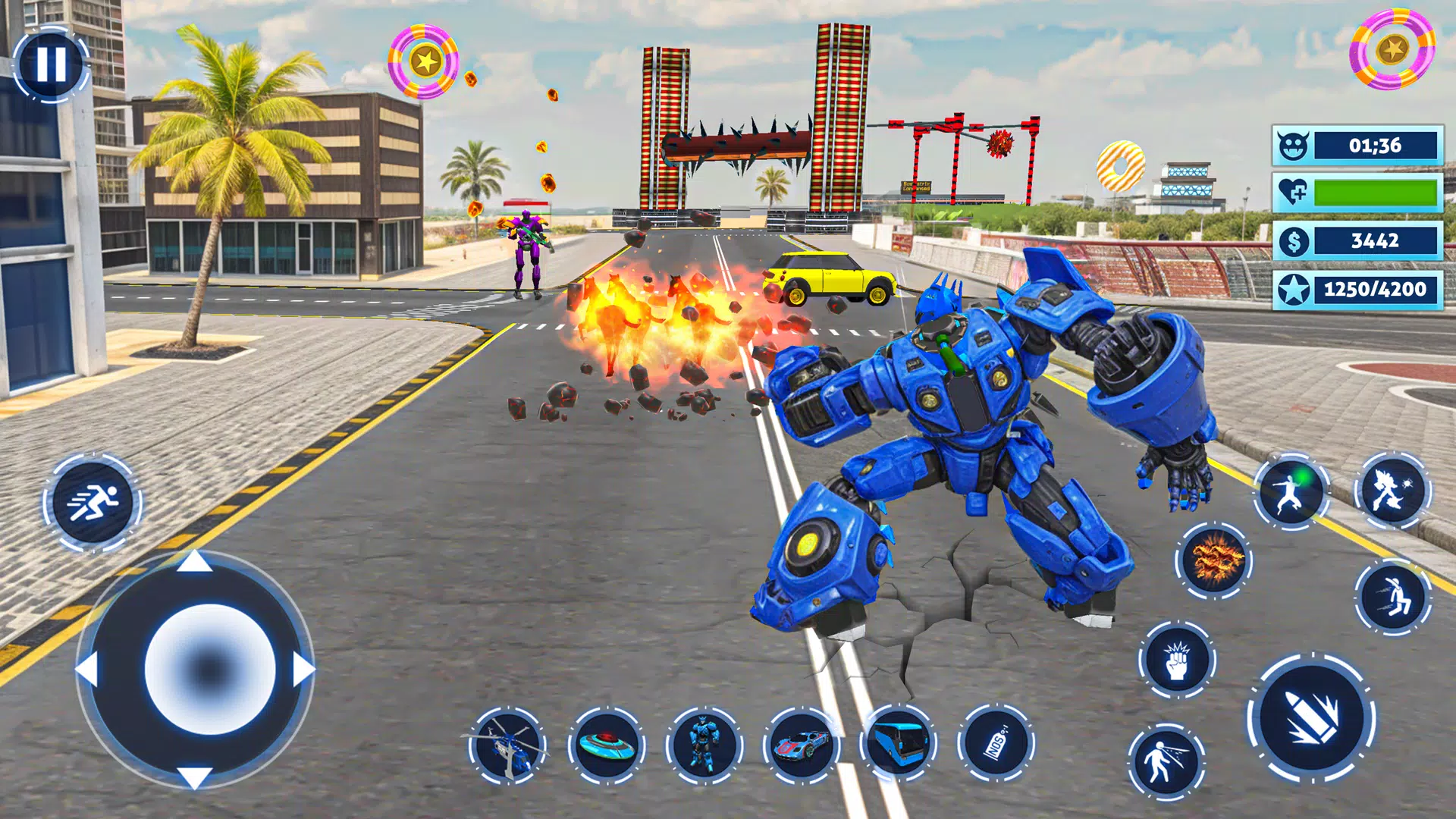 Bus Simulator Police Robot Car for PC screenshot 3