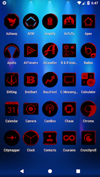 Black and Red Icon Pack v4.6 👻Free👻 for PC screenshot 3
