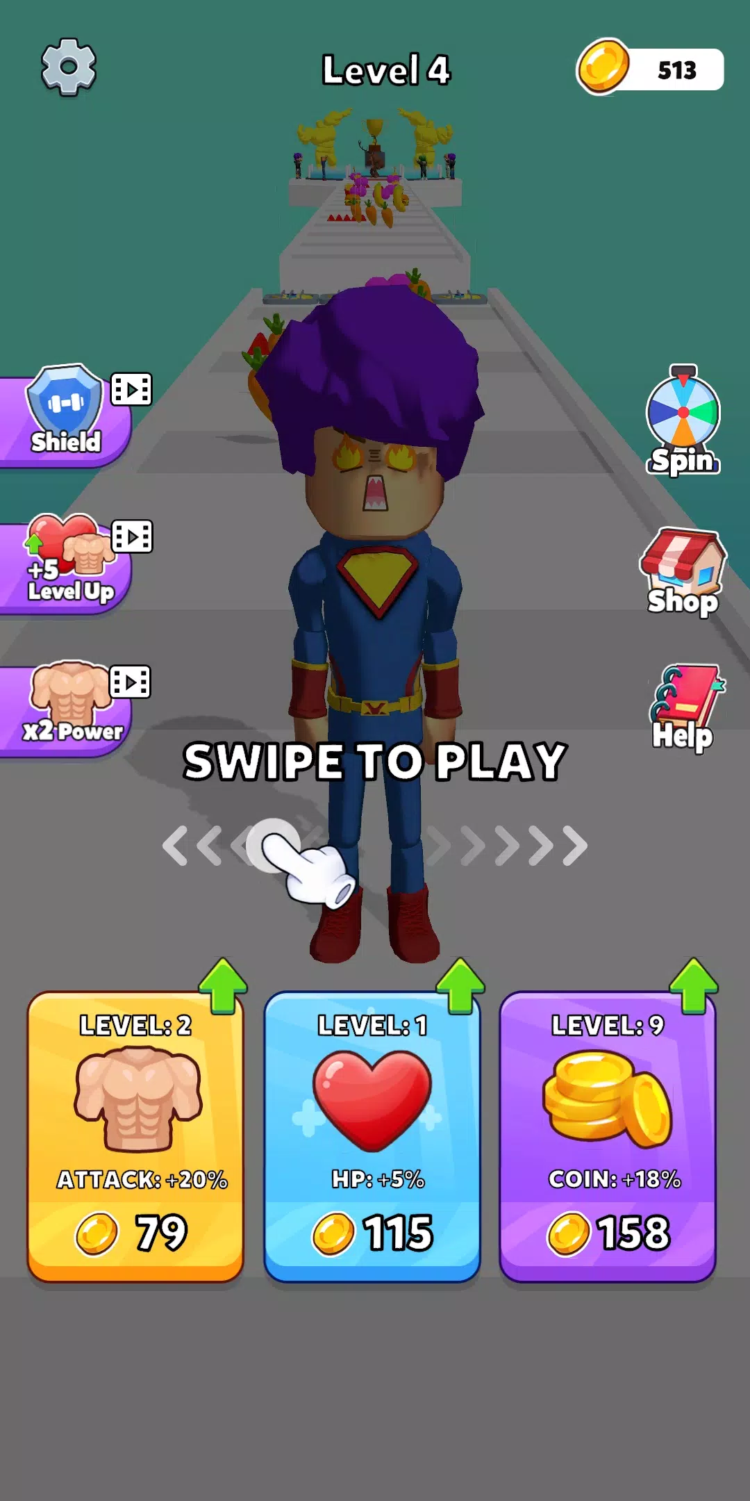 Strong Man Race Run for PC screenshot 2