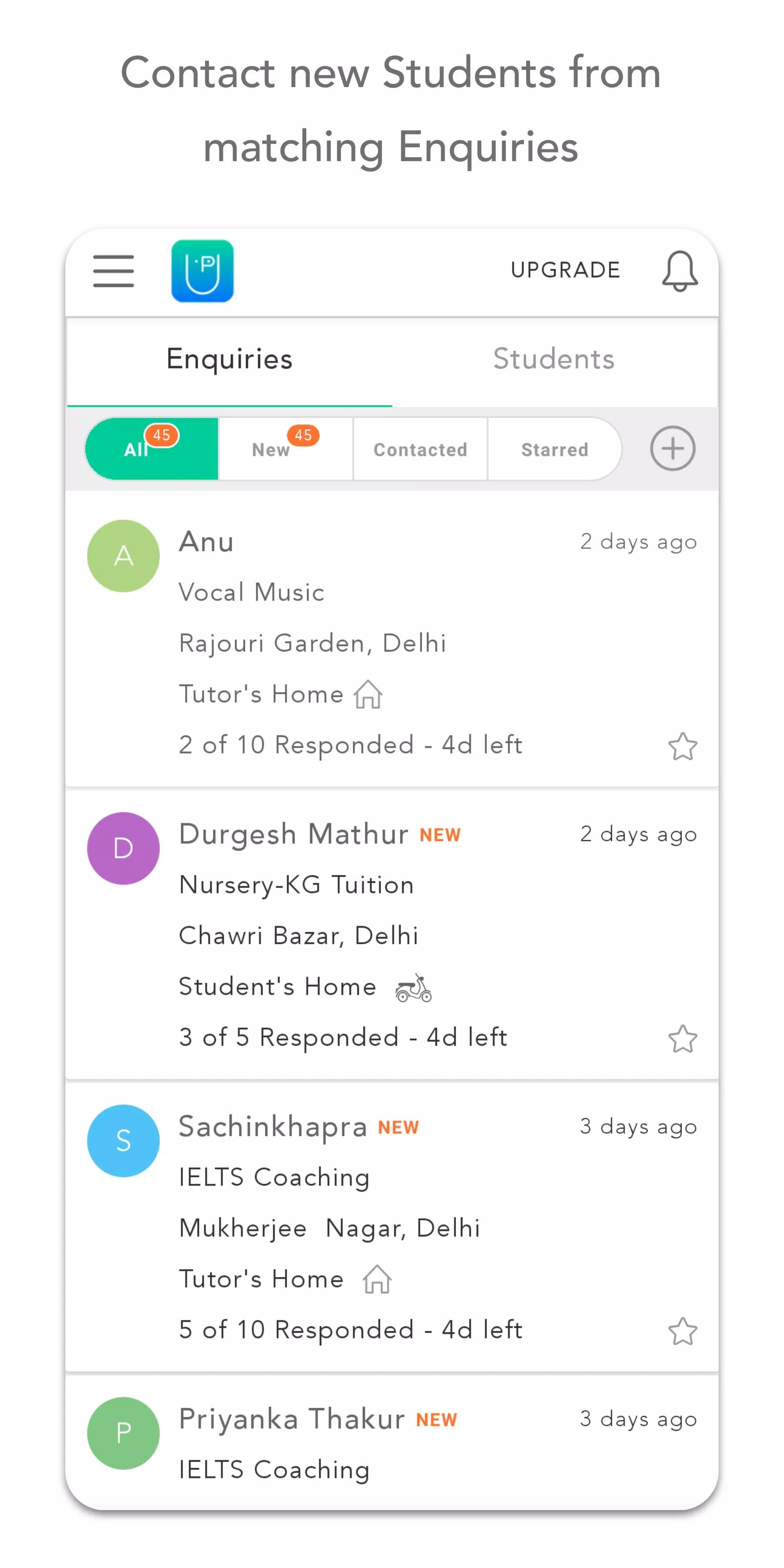 UrbanPro for Tutors for PC screenshot 3