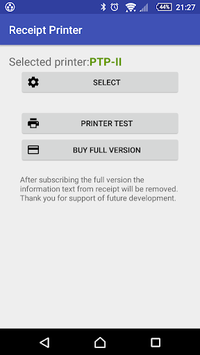 Receipt bluetooth printer for PC screenshot 1