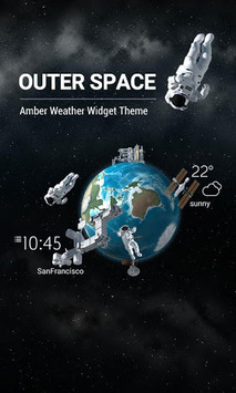3D Outer-space Weather Widget for PC screenshot 1