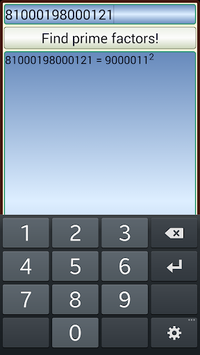 Prime Factor Finder for PC screenshot 1